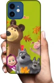 etui-na-apple-iphone-12-mini-telefon-wzory-masza-i-niedzwiedz