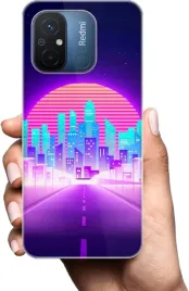 etui-na-xiaomi-redmi-12c-telefon-wzory-neonowe