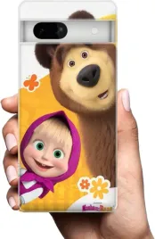 etui-na-google-pixel-7a-telefon-wzory-masza-i-niedzwiedz