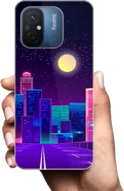 etui-na-xiaomi-redmi-12c-telefon-wzory-neonowe