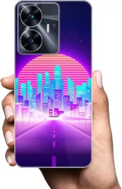 etui-na-realme-c55-telefon-wzory-neonowe