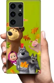 etui-na-samsung-galaxy-s23-ultra-telefon-wzory-masza-i-niedzwiedz