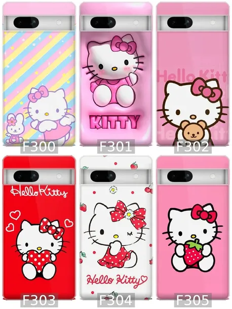 etui-na-google-pixel-7a-telefon-wzory-hello-kitty-kolor-bezbarwny