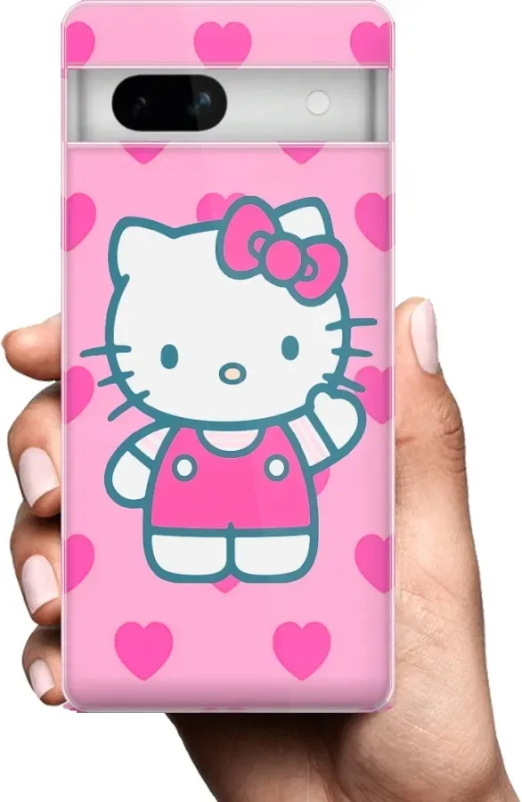 etui-na-google-pixel-7a-telefon-wzory-hello-kitty