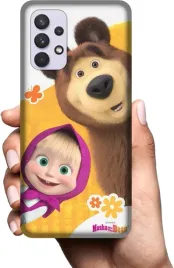 etui-na-samsung-galaxy-m32-5g-telefon-wzory-masza-i-niedzwiedz