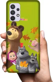 etui-na-samsung-galaxy-a32-5g-telefon-wzory-masza-i-niedzwiedz