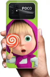 etui-na-xiaomi-poco-c40-telefon-wzory-masza-i-niedzwiedz