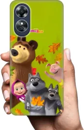 etui-na-oppo-a17-telefon-wzory-masza-i-niedzwiedz
