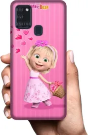 etui-na-samsung-galaxy-a21s-telefon-wzory-masza-i-niedzwiedz