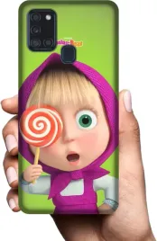 etui-na-samsung-galaxy-a21s-telefon-wzory-masza-i-niedzwiedz
