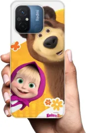 etui-na-xiaomi-redmi-12c-telefon-wzory-masza-i-niedzwiedz