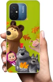 etui-na-xiaomi-redmi-12c-telefon-wzory-masza-i-niedzwiedz