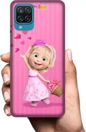 etui-na-samsung-galaxy-a12-telefon-wzory-masza-i-niedzwiedz