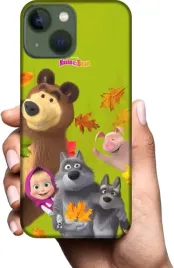etui-na-apple-iphone-13-mini-telefon-wzory-masza-i-niedzwiedz