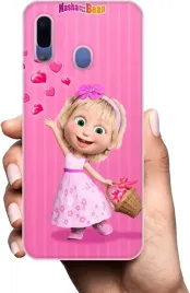 etui-na-samsung-galaxy-a40-telefon-wzory-masza-i-niedzwiedz