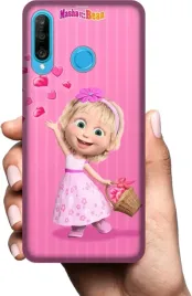 etui-na-huawei-p30-lite-telefon-wzory-masza-i-niedzwiedz