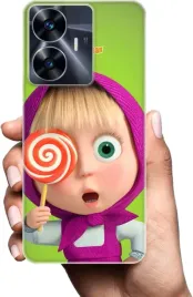 etui-na-realme-c55-telefon-wzory-masza-i-niedzwiedz