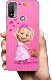 etui-na-motorola-moto-e20s-telefon-wzory-masza-i-niedzwiedz