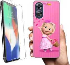 etui-na-oppo-a17-telefon-wzory-masza-i-niedzwiedz-szklo