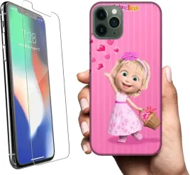 etui-na-apple-iphone-11-pro-max-telefon-wzory-masza-i-niedzwiedz-szklo