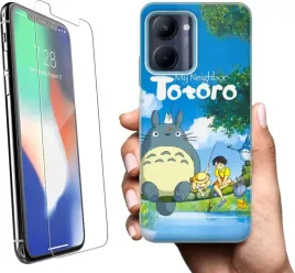 etui-na-realme-c33-telefon-wzory-totoro-szklo