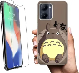 etui-na-realme-c33-telefon-wzory-totoro-szklo