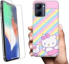etui-na-realme-c33-telefon-wzory-hello-kitty-szklo