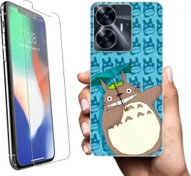 etui-na-realme-c55-telefon-wzory-totoro-szklo