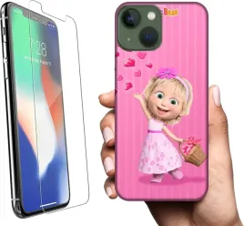 etui-na-apple-iphone-13-mini-telefon-wzory-masza-i-niedzwiedz-szklo