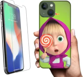 etui-na-apple-iphone-13-mini-telefon-wzory-masza-i-niedzwiedz-szklo