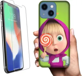etui-na-apple-iphone-13-telefon-wzory-masza-i-niedzwiedz-szklo
