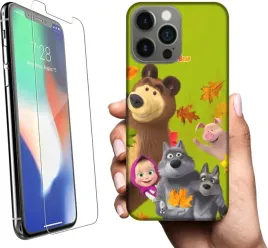etui-na-apple-iphone-13-pro-telefon-wzory-masza-i-niedzwiedz-szklo