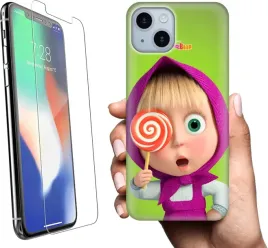 etui-na-apple-iphone-14-plus-telefon-wzory-masza-i-niedzwiedz-szklo