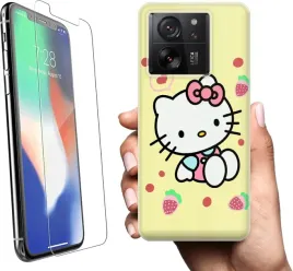 etui-na-xiaomi-13t-telefon-wzory-hello-kitty-szklo