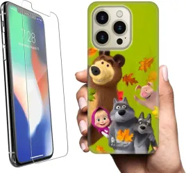 etui-na-apple-iphone-14-pro-telefon-wzory-masza-i-niedzwiedz-szklo