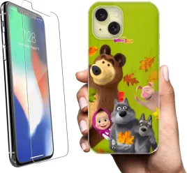 etui-na-apple-iphone-15-plus-telefon-wzory-masza-i-niedzwiedz-szklo
