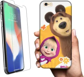 etui-na-apple-iphone-6-plus-telefon-wzory-masza-i-niedzwiedz-szklo