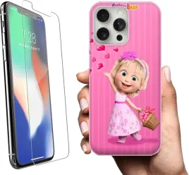 etui-na-apple-iphone-15-pro-telefon-wzory-masza-i-niedzwiedz-szklo