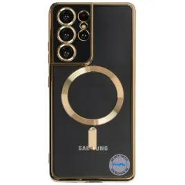 etui-proflo-do-samsung-s21-ultra-magsafe-zlote-przezroczyste-plecki