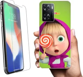 etui-na-oppo-a77-4g-telefon-wzory-masza-i-niedzwiedz-szklo