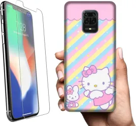 etui-na-xiaomi-redmi-note-9-pro-telefon-wzory-hello-kitty-szklo