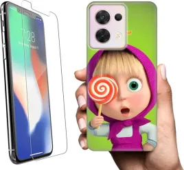 etui-na-oppo-reno8-telefon-wzory-masza-i-niedzwiedz-szklo
