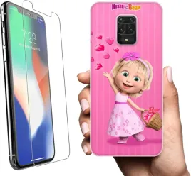 etui-na-xiaomi-redmi-note-9s-telefon-wzory-masza-i-niedzwiedz-szklo