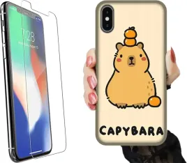 etui-na-telefon-apple-iphone-x-rozne-wzory-kapibara-szklo