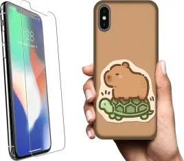 etui-na-telefon-apple-iphone-x-rozne-wzory-kapibara-szklo