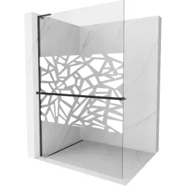 mexen-kioto-l-scianka-prysznicowa-80x200-cm-czarny-bialy-wzor