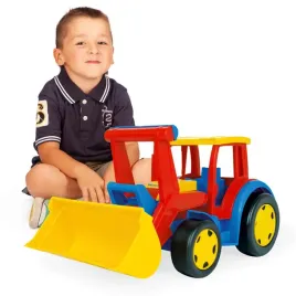 gigant-traktor-ladowarka-czerwono-zolta-pojazd-koparka-wader-66009