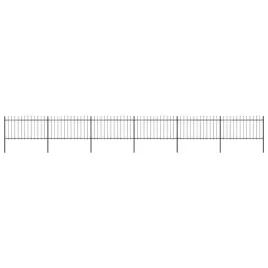 ogrodzenie-ogrodowe-z-wlocznia-stalowe-1070x100-cm-czarne