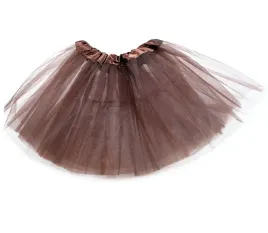 brazowa-tiulowa-spodniczka-tutu-dla-dzieci-30cm
