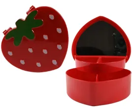 czerwone-pudelko-z-lusterkiem-organizer-dla-dzieci-truskawka